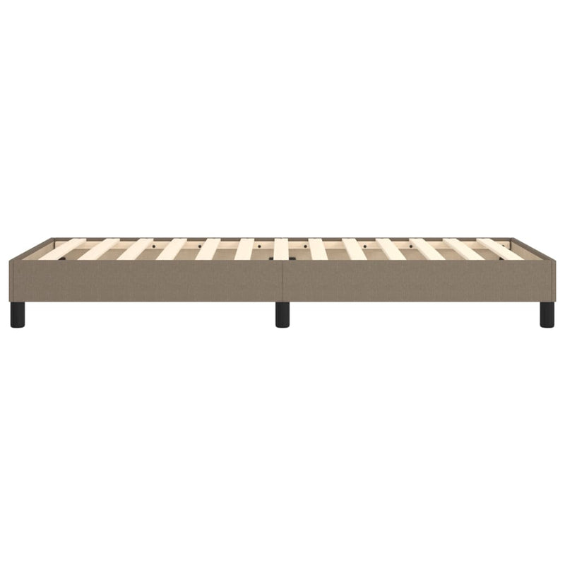 vidaXL tópszínű szövet ágykeret matrac nélkül 100x200 cm