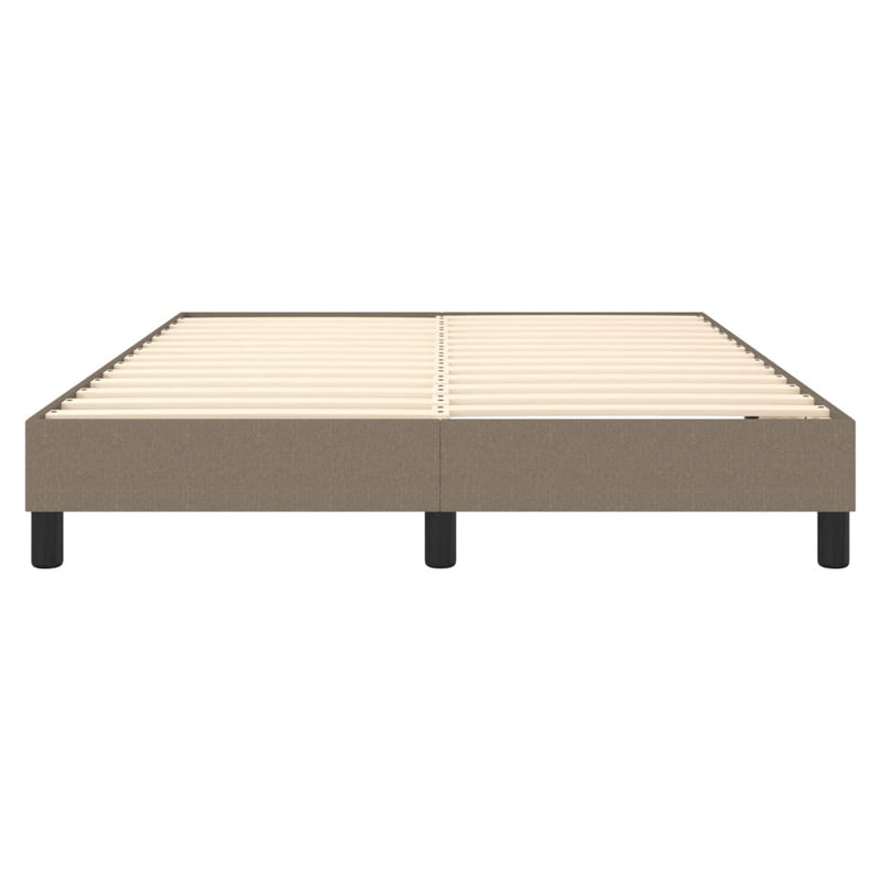 vidaXL tópszínű szövet ágykeret matrac nélkül 140 x 190 cm