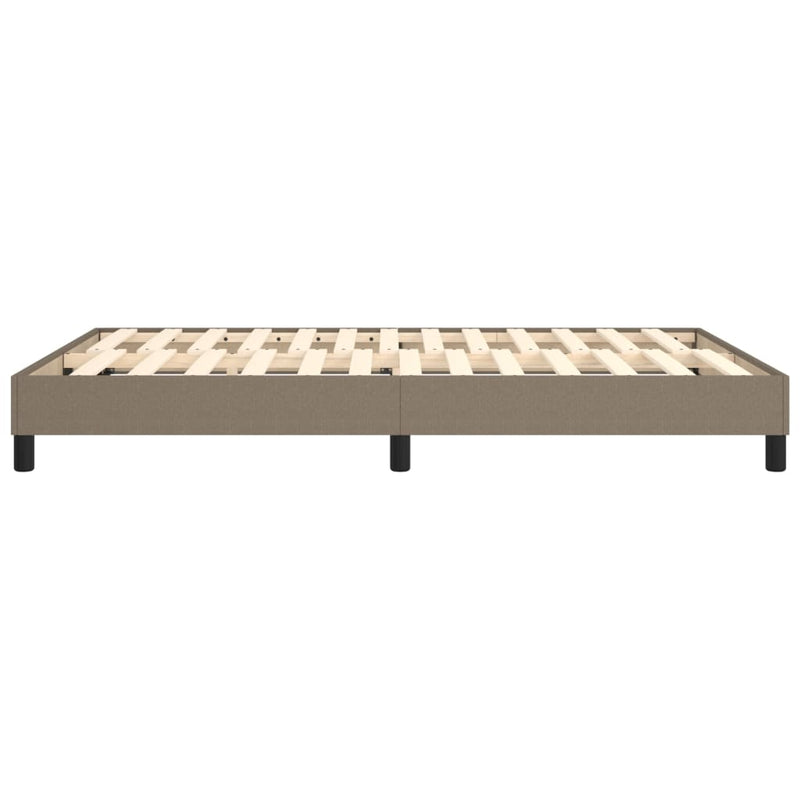 vidaXL tópszínű szövet ágykeret matrac nélkül 140 x 190 cm