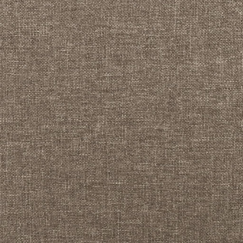 vidaXL tópszínű szövet ágykeret matrac nélkül 140 x 190 cm