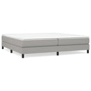 vidaXL világosszürke szövet ágykeret matrac nélkül 200 x 200 cm