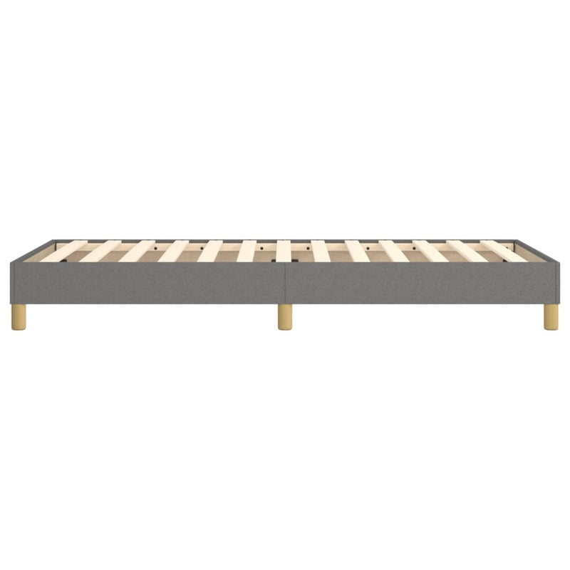vidaXL sötétszürke szövet ágykeret matrac nélkül 100x200 cm