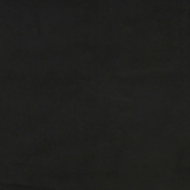 vidaXL fekete bársony ágykeret matrac nélkül 140x200 cm