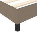 vidaXL tópszínű szövet ágykeret matrac nélkül 120x200 cm