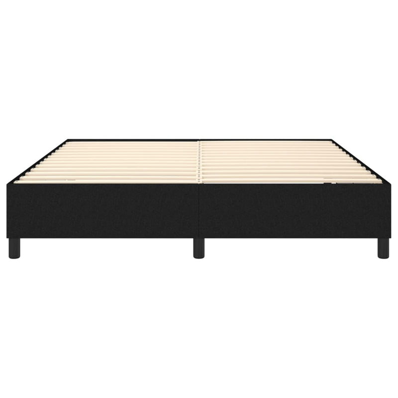 vidaXL fekete szövet ágykeret matrac nélkül 160 x 200 cm