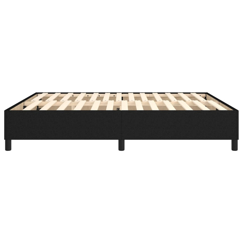 vidaXL fekete szövet ágykeret matrac nélkül 160 x 200 cm