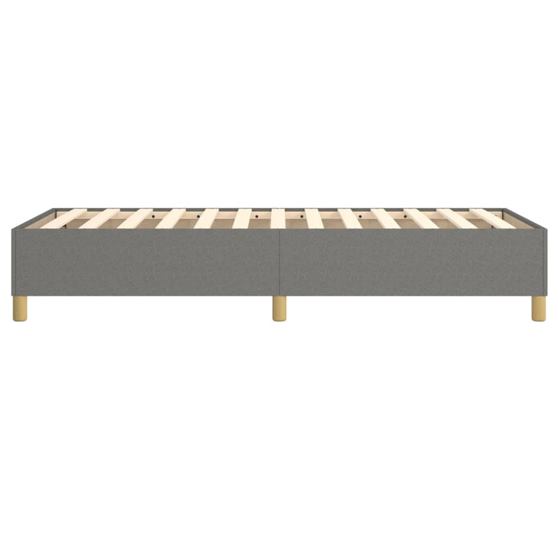 vidaXL sötétszürke szövet ágykeret matrac nélkül 100x200 cm