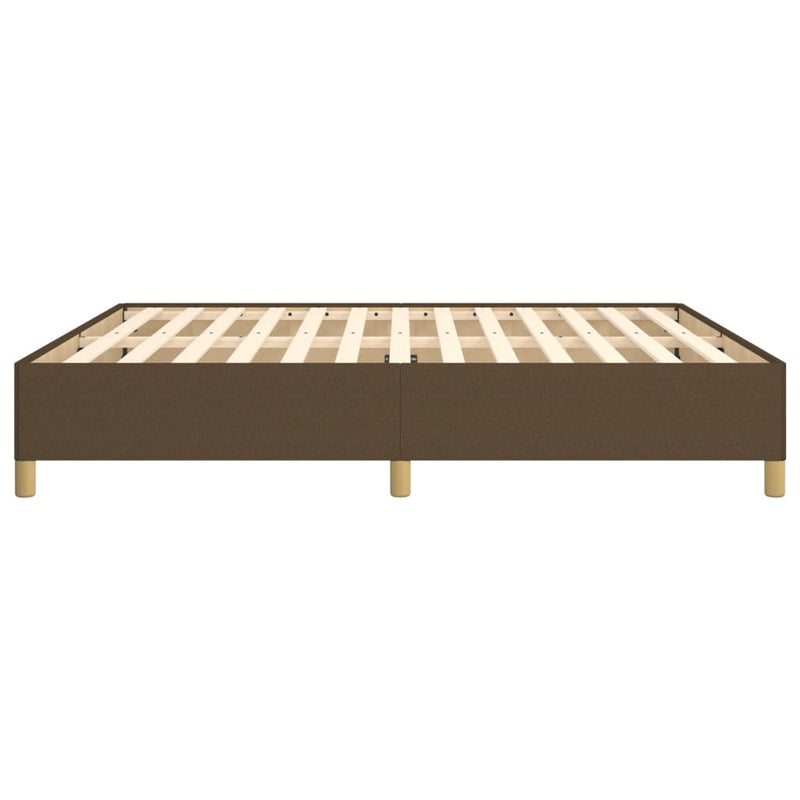 vidaXL sötétbarna szövet ágykeret matrac nélkül 180 x 200 cm