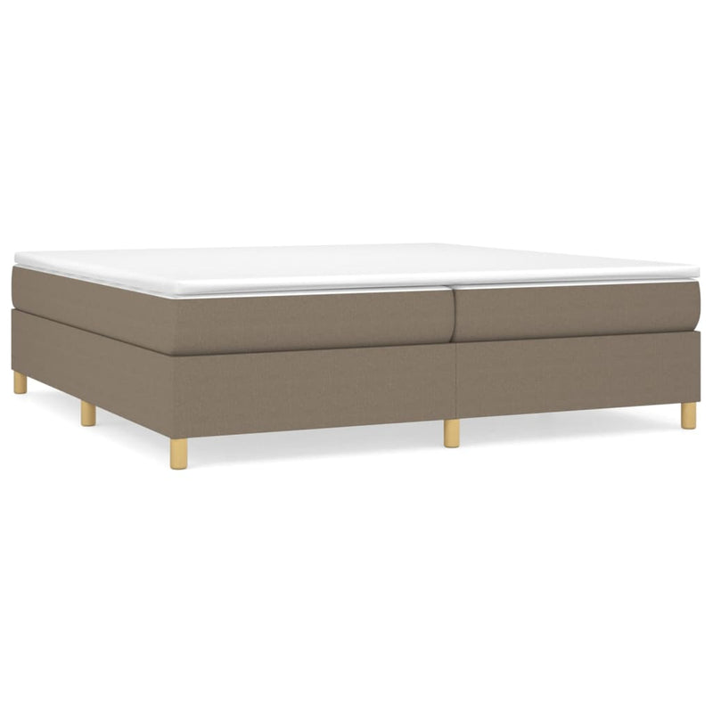 vidaXL tópszínű szövet ágykeret matrac nélkül 200 x 200 cm