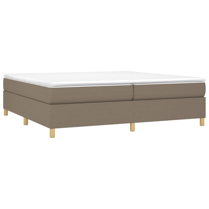 vidaXL tópszínű szövet ágykeret matrac nélkül 200 x 200 cm