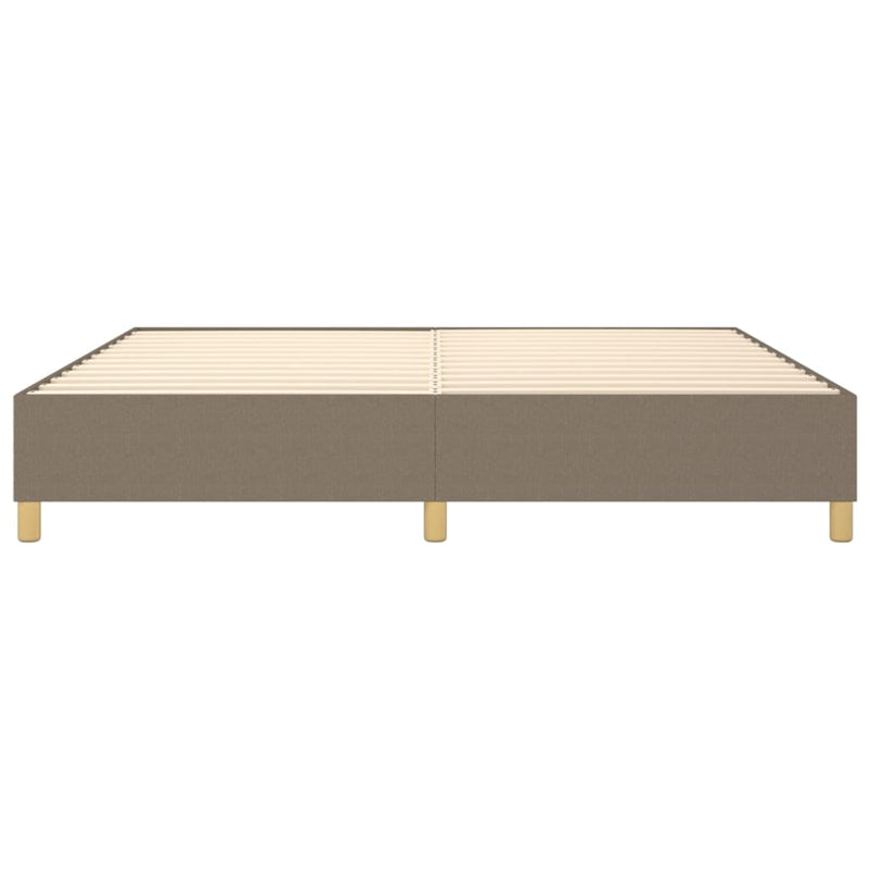 vidaXL tópszínű szövet ágykeret matrac nélkül 200 x 200 cm