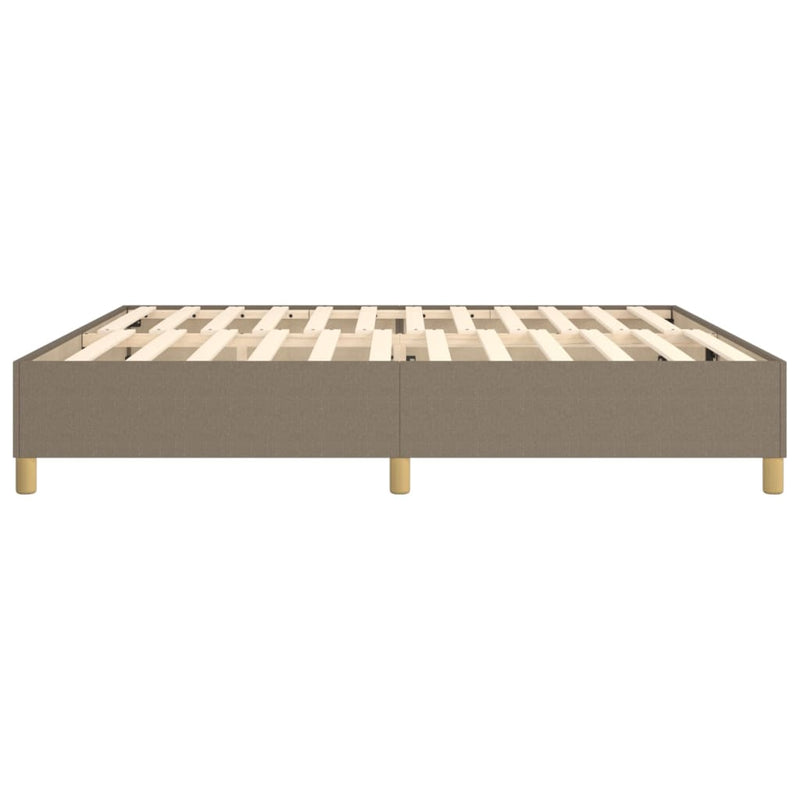 vidaXL tópszínű szövet ágykeret matrac nélkül 200 x 200 cm