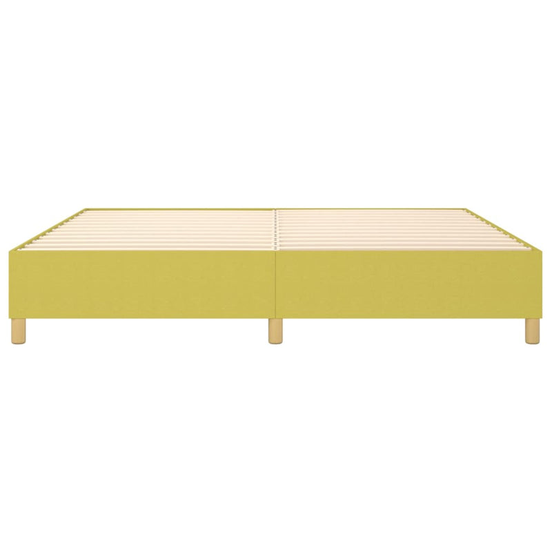 vidaXL zöld szövet ágykeret matrac nélkül 200 x 200 cm