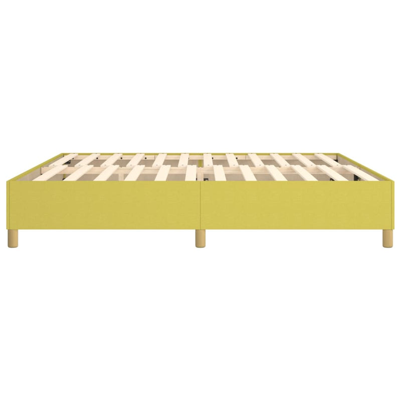 vidaXL zöld szövet ágykeret matrac nélkül 200 x 200 cm