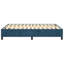 vidaXL sötétkék bársony ágykeret matrac nélkül 140 x 190 cm