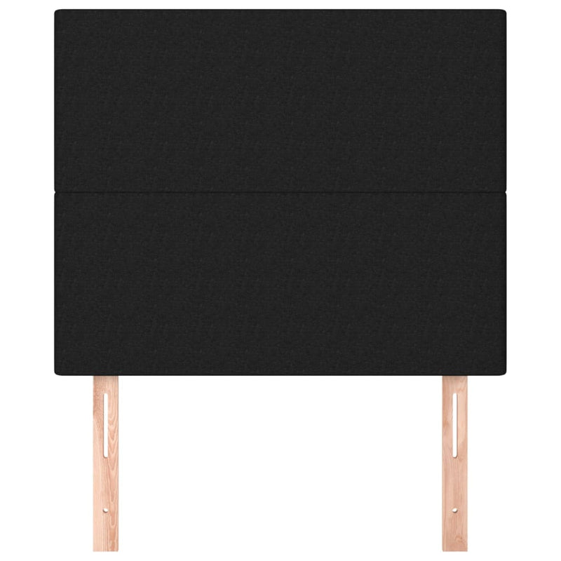 vidaXL 2 db fekete szövet fejtámla 100x5x78/88 cm