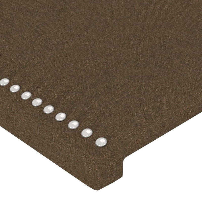 vidaXL 4 db sötétbarna szövet fejtámla 72 x 5 x 78/88 cm