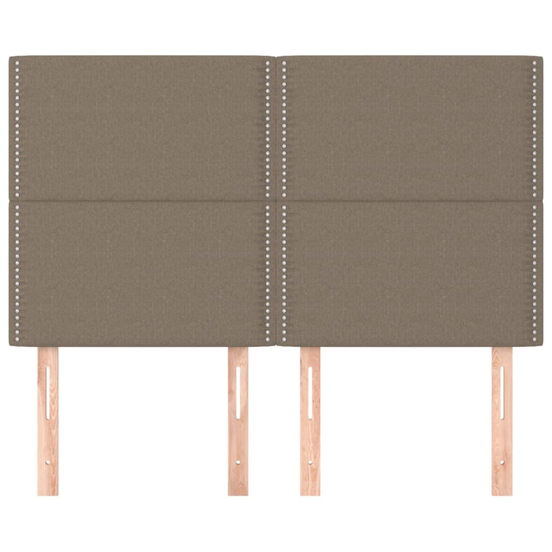 vidaXL 4 db tópszínű szövet fejtámla 72 x 5 x 78/88 cm