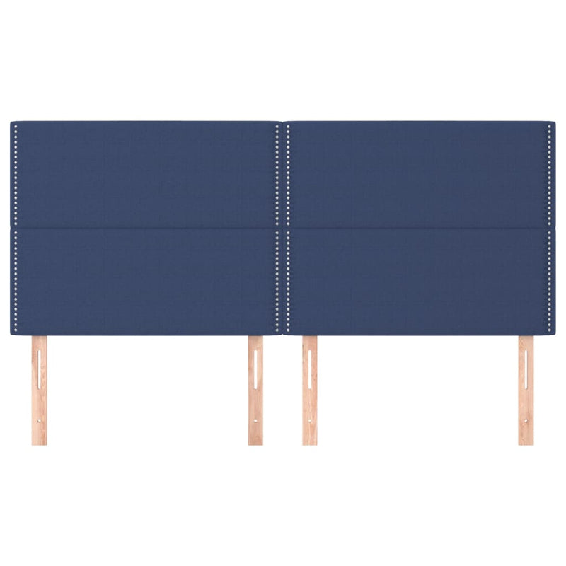 vidaXL 4 db kék szövet fejtámla 100x5x78/88 cm