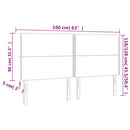 vidaXL 4 db fekete bársony fejtámla 80 x 5 x 78/88 cm