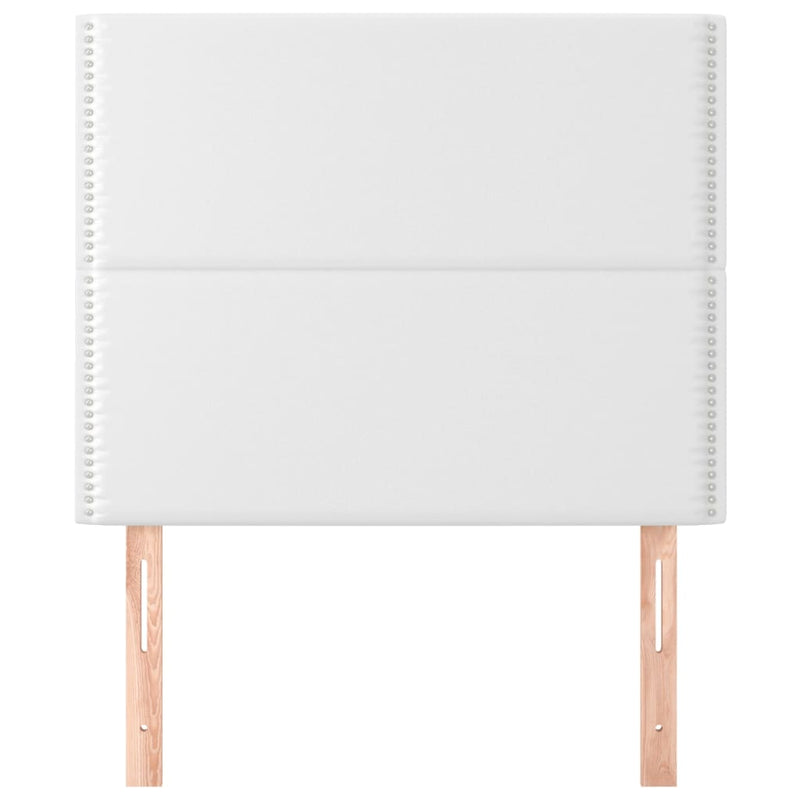 vidaXL 2 db fehér műbőr fejtámla 100x5x78/88 cm