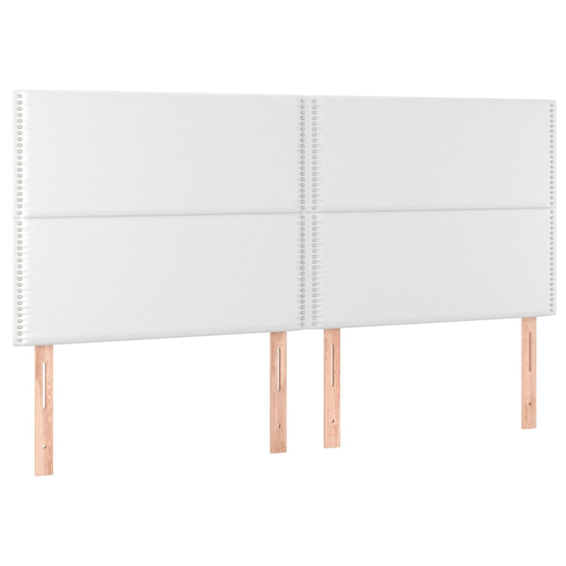 vidaXL 4 db fehér műbőr fejtámla 90x5x78/88 cm