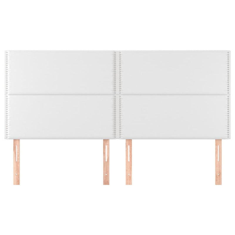 vidaXL 4 db fehér műbőr fejtámla 90x5x78/88 cm