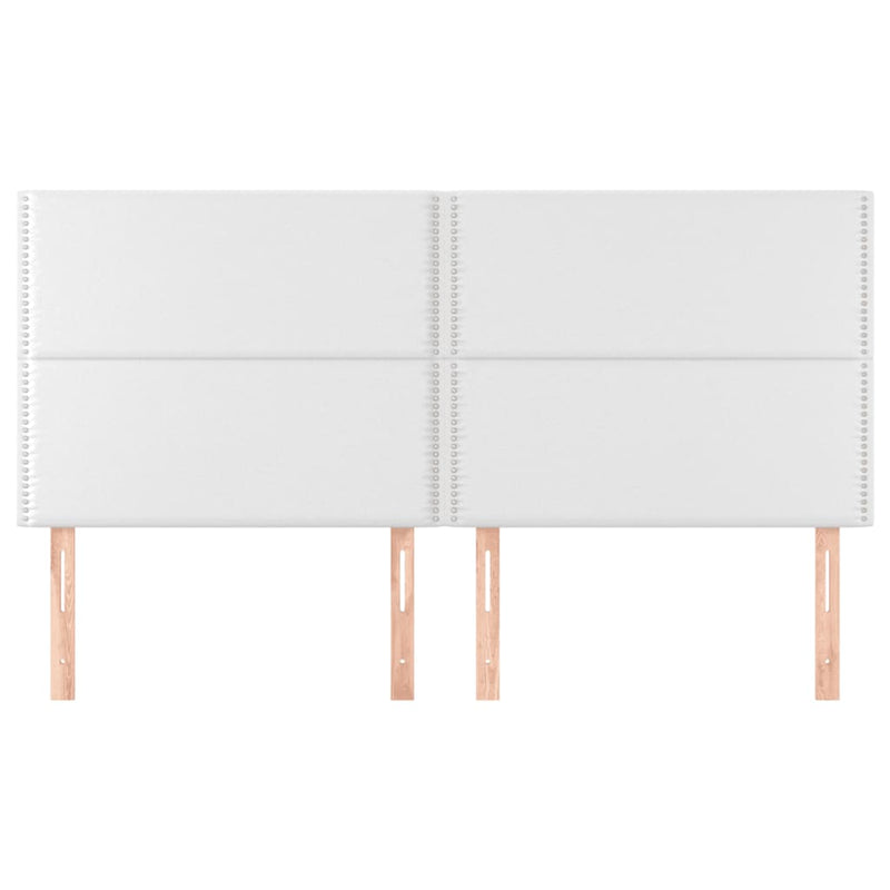 vidaXL 4 db fehér műbőr fejtámla 100x5x78/88 cm