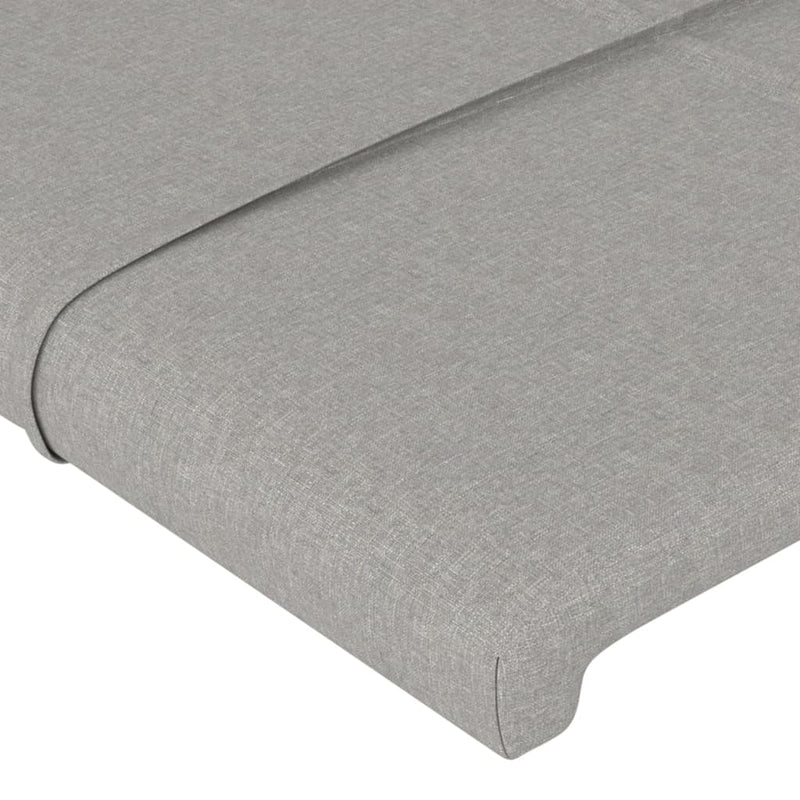 vidaXL 4 db világosszürke szövet fejtámla 80 x 5 x 78/88 cm