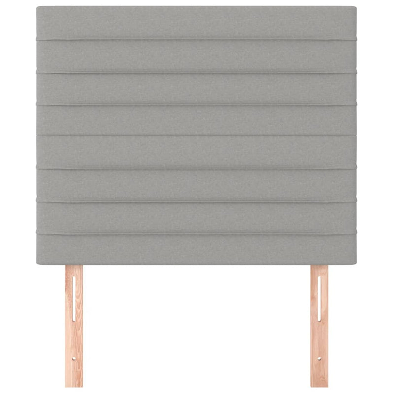 vidaXL 2 db világosszürke szövet fejtámla 100x5x78/88 cm