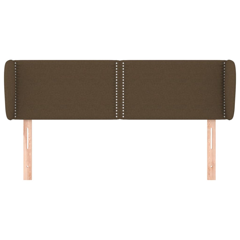 vidaXL sötétbarna szövet fejtámla 147x23x78/88 cm