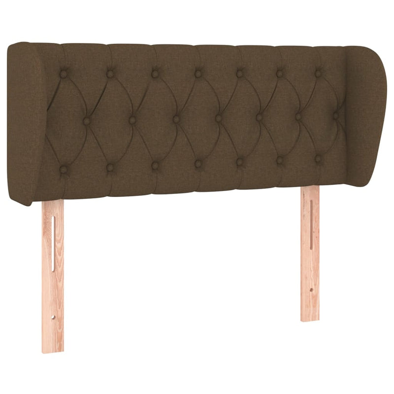 vidaXL sötétbarna szövet fejtámla 93x23x78/88 cm