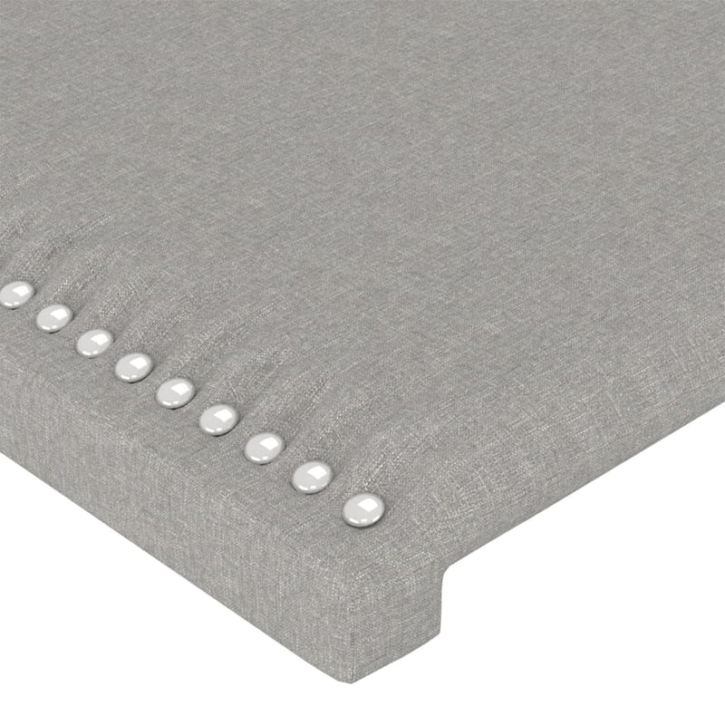 vidaXL világosszürke szövet fejtámla szárnyakkal 103 x 23 x 118/128 cm