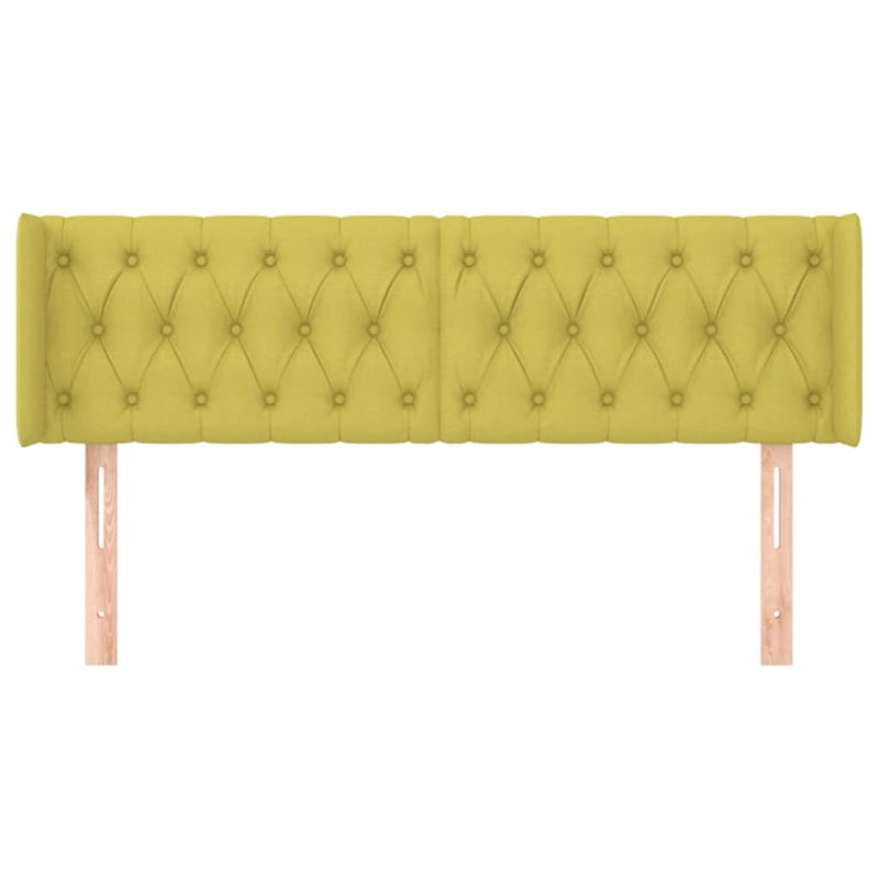 vidaXL zöld szövet fejtámla 147x16x78/88 cm