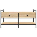 vidaXL sonoma tölgy színű szerelt fa dohányzóasztal 99x50x50 cm