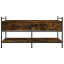 vidaXL füstös tölgy színű szerelt fa dohányzóasztal 99x50x50 cm