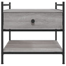 vidaXL szürke sonoma színű szerelt fa dohányzóasztal 50 x 50 x 50 cm