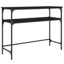 vidaXL fekete szerelt fa tálalóasztal 100x35,5x75 cm