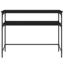 vidaXL fekete szerelt fa tálalóasztal 100x35,5x75 cm