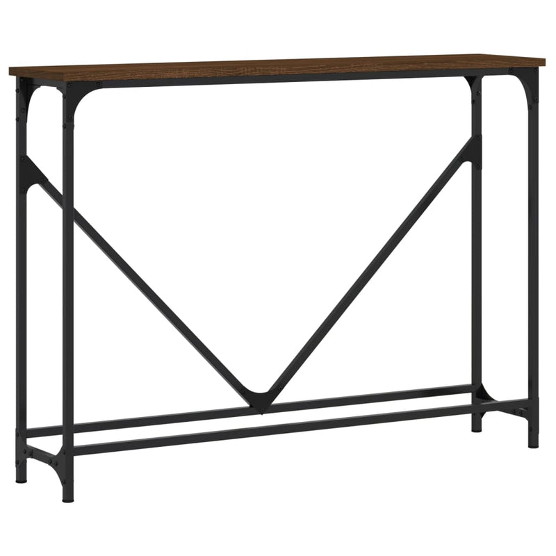 vidaXL barna tölgyszínű szerelt fa tálalóasztal 102 x 22,5 x 75 cm