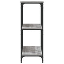vidaXL szürke sonoma színű szerelt fa tálalóasztal 102x35x90 cm