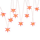 vidaXL 10 db piros karácsonyi lámpa LED-del 10 cm