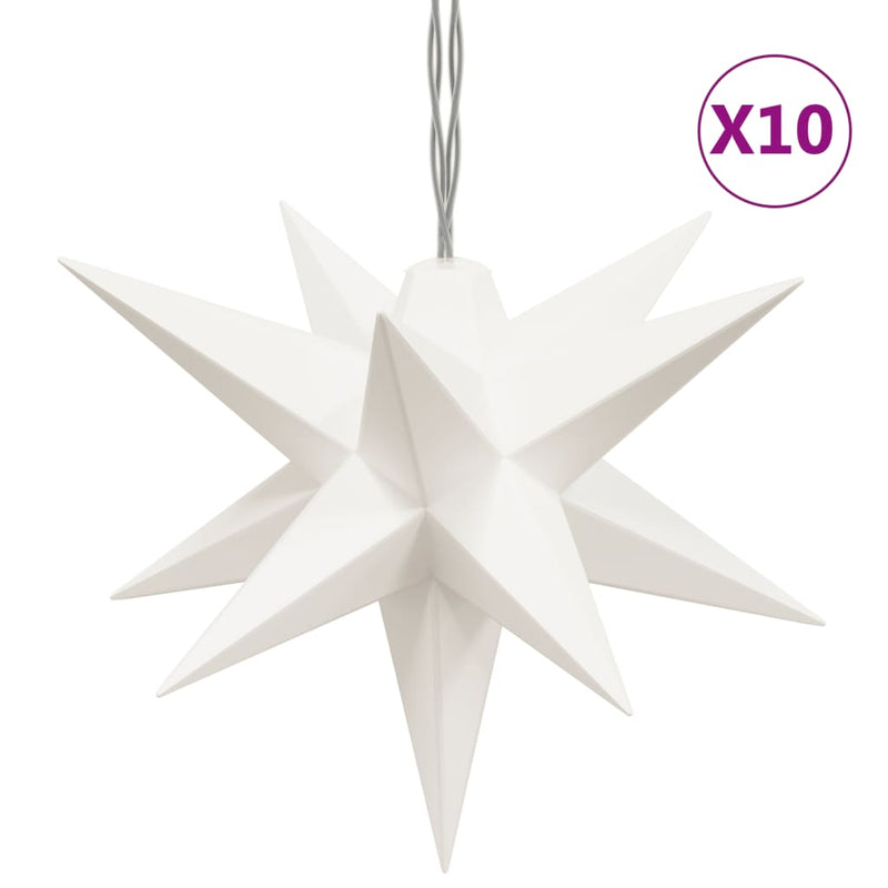 vidaXL 10 db fehér karácsonyi lámpa LED-del 10 cm