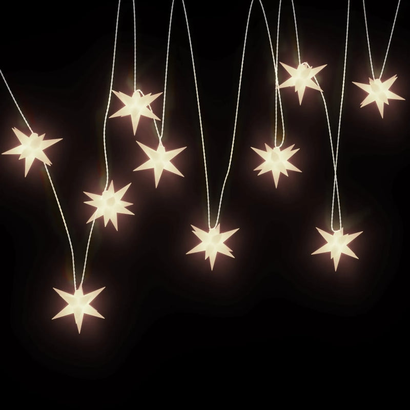vidaXL 10 db fehér karácsonyi lámpa LED-del 10 cm