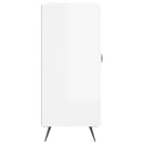 vidaXL magasfényű fehér szerelt fa tálalószekrény 90 x 34 x 80 cm