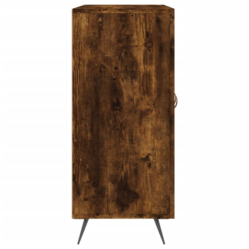 vidaXL füstös tölgy színű szerelt fa tálalószekrény 90 x 34 x 80 cm