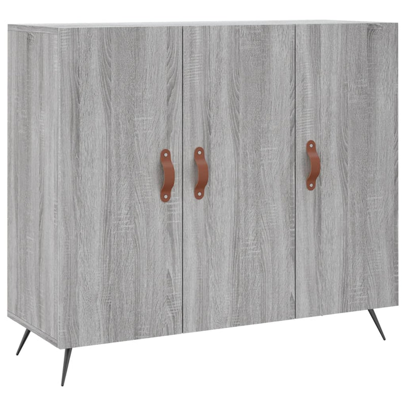 vidaXL szürke sonoma színű szerelt fa tálalószekrény 90 x 34 x 80 cm