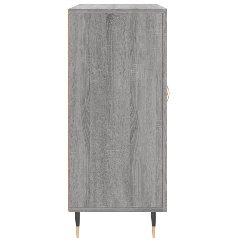 vidaXL szürke sonoma színű szerelt fa tálalószekrény 90 x 34 x 80 cm