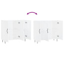 vidaXL fehér szerelt fa tálalószekrény 90 x 34 x 80 cm