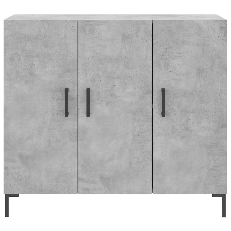 vidaXL betonszürke szerelt fa tálalószekrény 90 x 34 x 80 cm